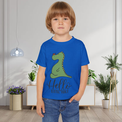 Hello Little Bug (Dinosaur) Heavy Cotton™ Toddler T-shirt