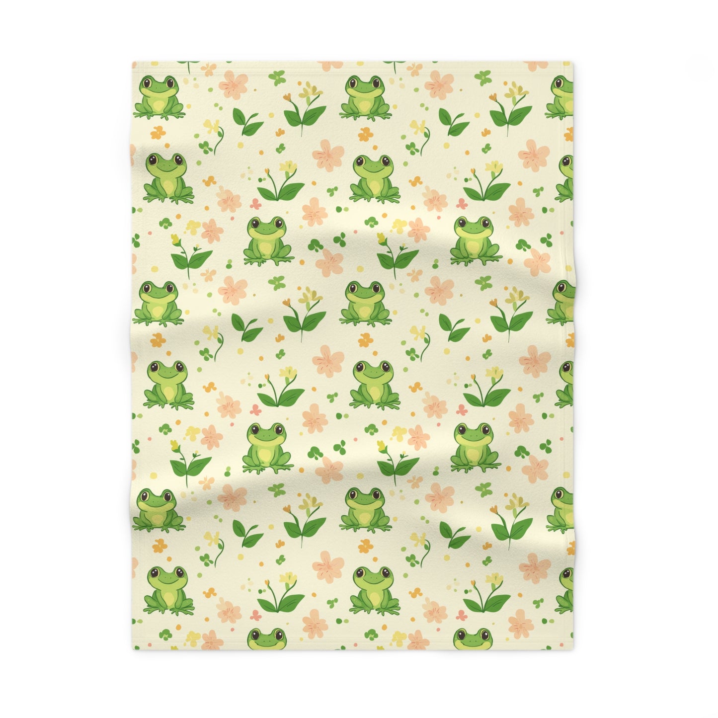 Froggy Meadow Baby Blanket