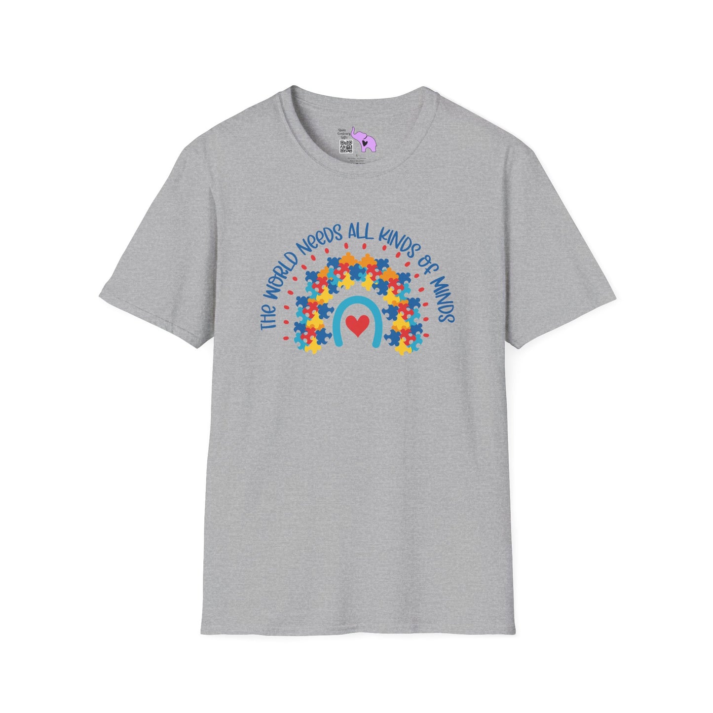 The World Needs All Kinds Of Minds (Autism) Adult T-shirt