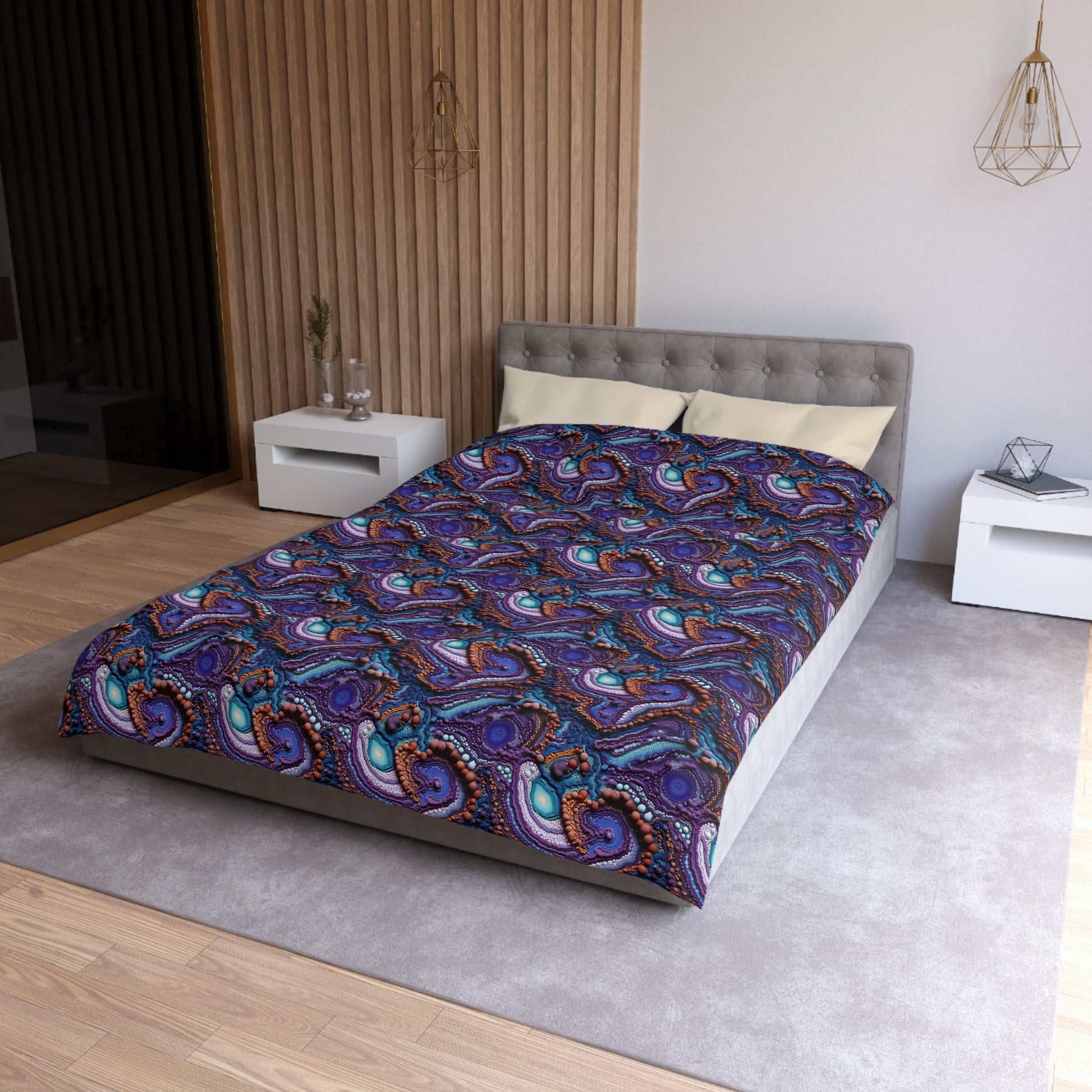 Living Stone Veins Duvet Bedding Set