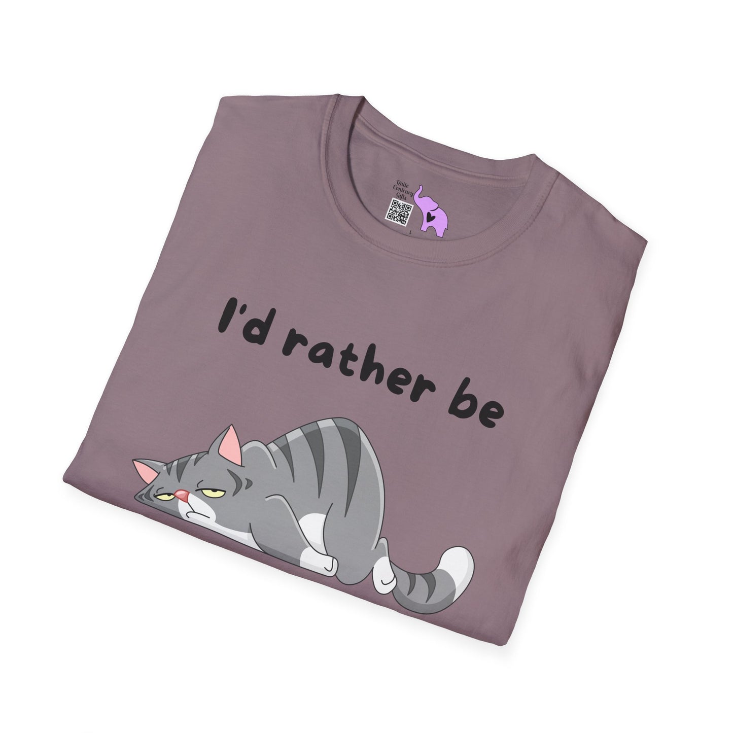 I'd Rather Be a Cat Adult T-shirt