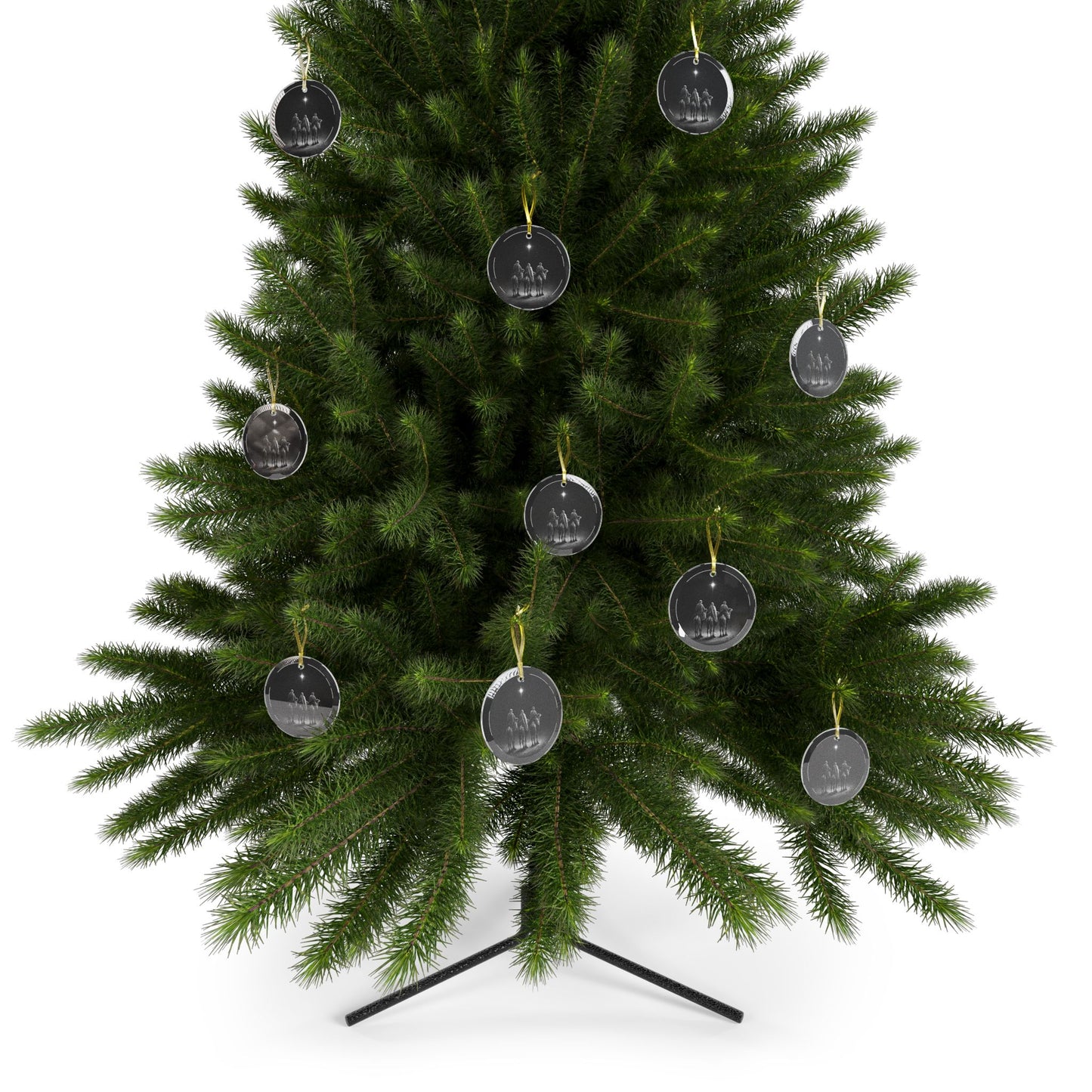 3 Wise Men Glass Ornament