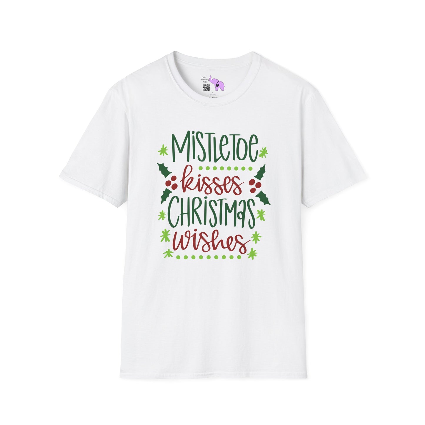 Mistletoe Kisses Christmas Wishes T-shirt