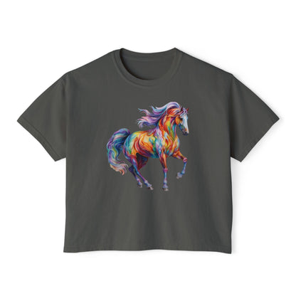 Dreamscape Stallion Women's Boxy Tee