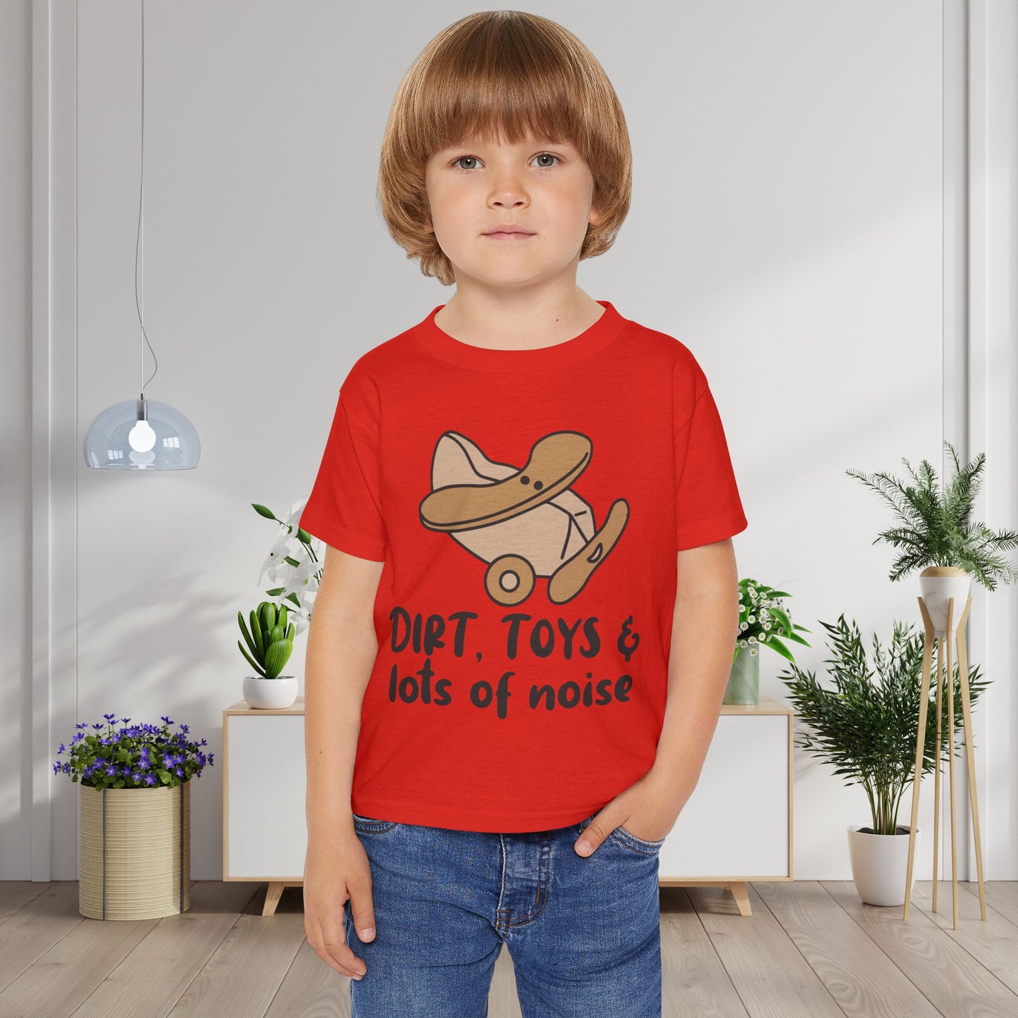 Dirt, Toys, & Lots of Noise Heavy Cotton™ Toddler T-shirt
