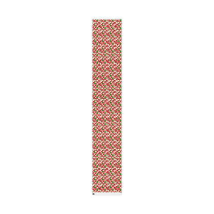 Playful Skinny Santa & Elves Christmas Custom Wrapping Paper (Leah)