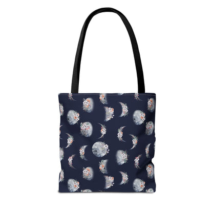 Lunar Garden Canvas Tote Bag