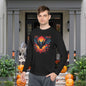 Creepy Bats Over Moon 7 Adult Long Sleeve Tee