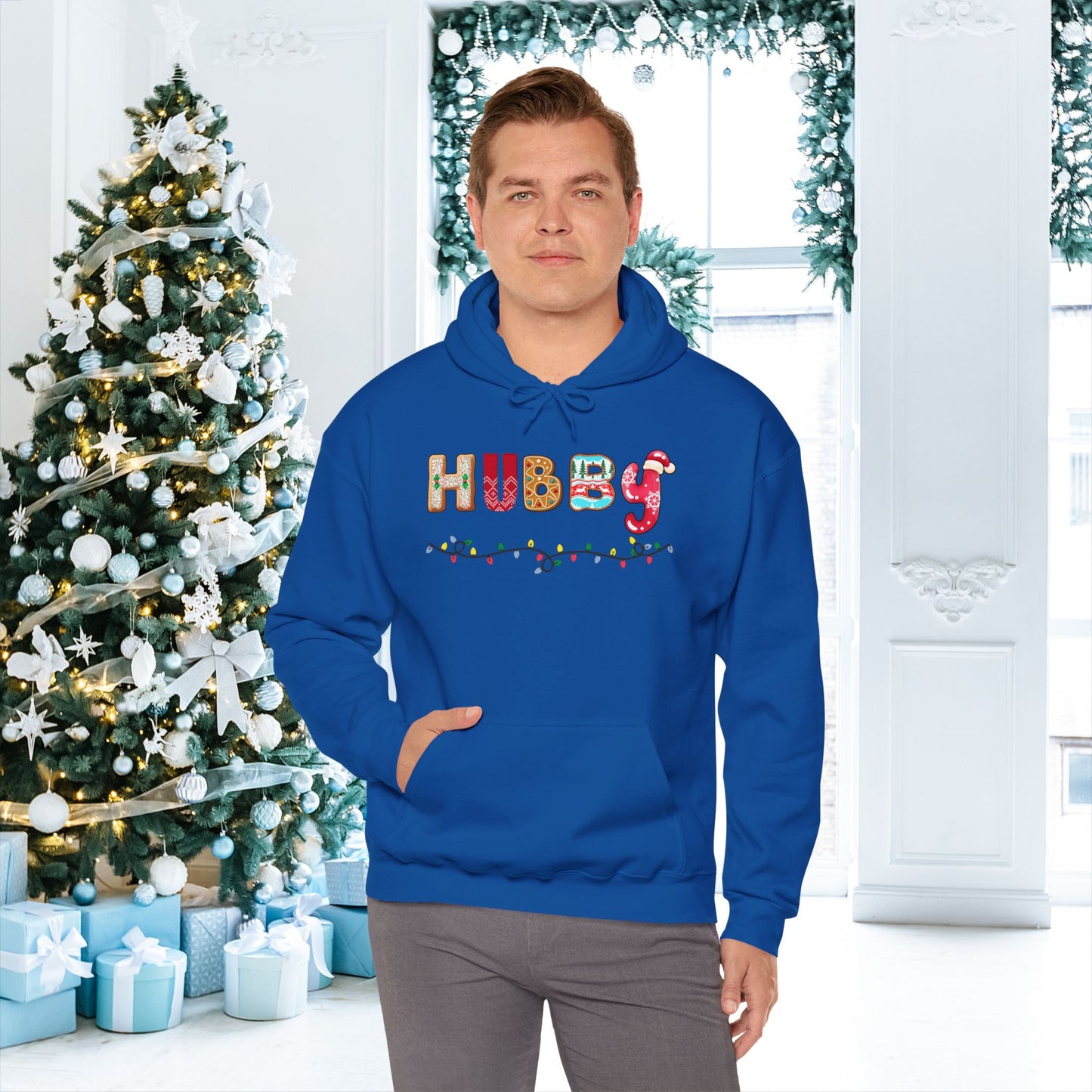 Christmas Hubby Adult Heavy Blend™ Hooded Sweatshirt