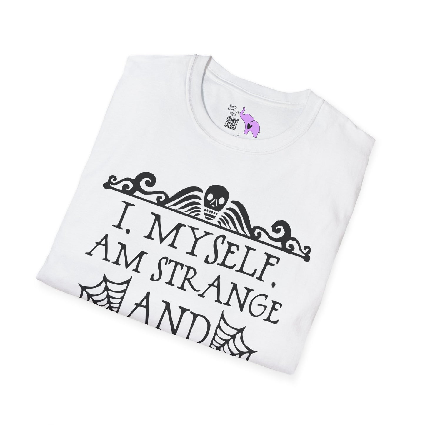 Beetlejuice I Myself Am Strange and Unusual Adult T-shirt