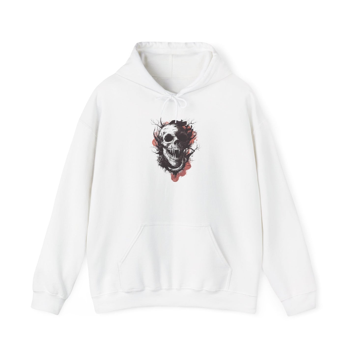 Creepy Skull in Tree Heavy Blend™ Hooded Sweatshirt