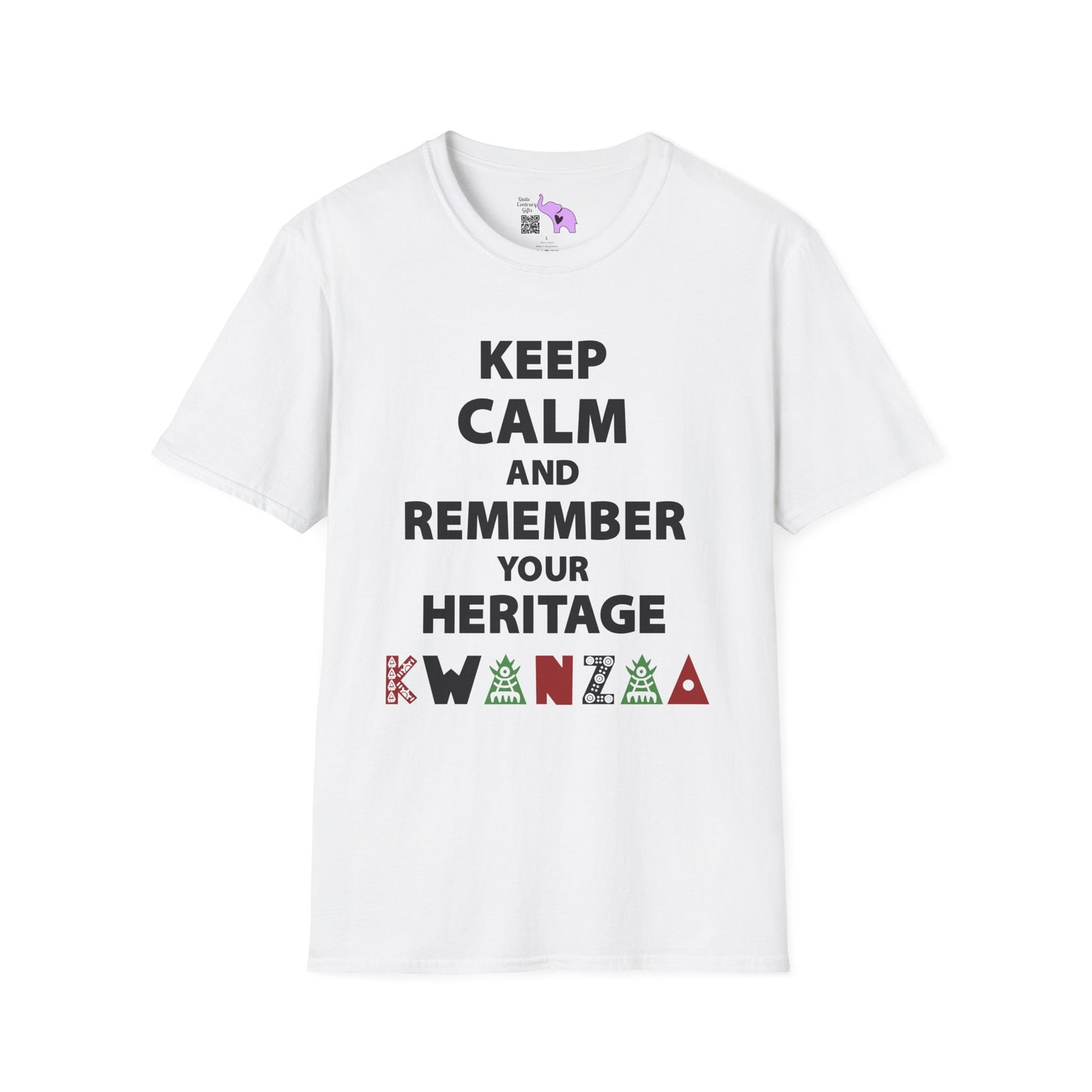 Keep Calm and Remember Your Heritage Kwanzaa Adult T-shirt
