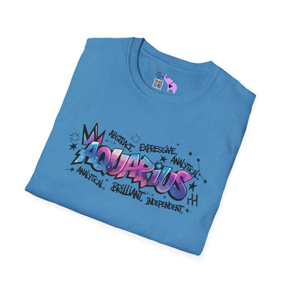 Aquarius Street Art Adult T-shirt