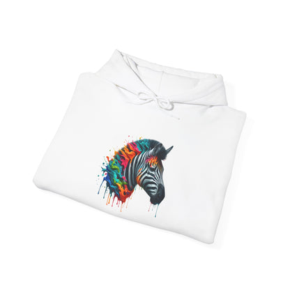 Colorful Zebra Heavy Blend™ Hooded Sweatshirt