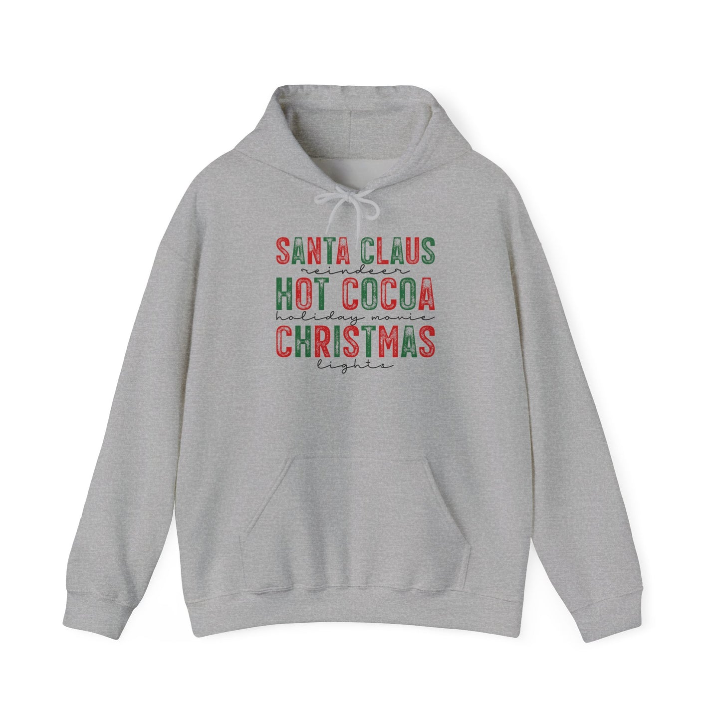 Santa Claus Hot Cocoa Christmas Adult Heavy Blend™ Hoodie