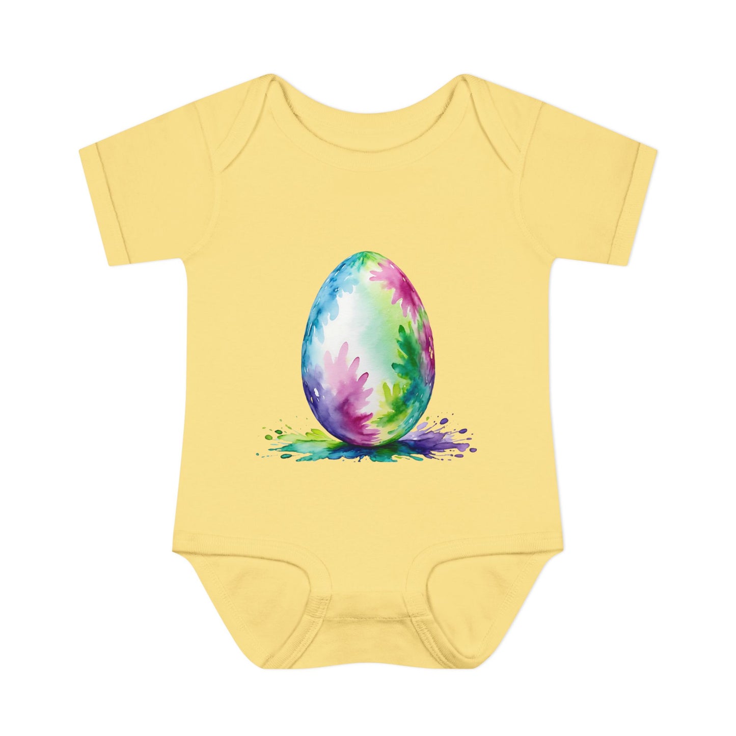 Colorful Easter Egg Infant Baby Rib Bodysuit