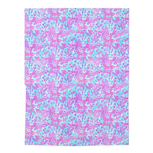 Sweet Berry Bloom Baby Swaddle Blanket