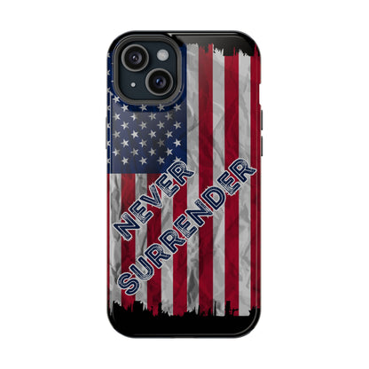 Never Surrender American Flag Impact-Resistant Cases