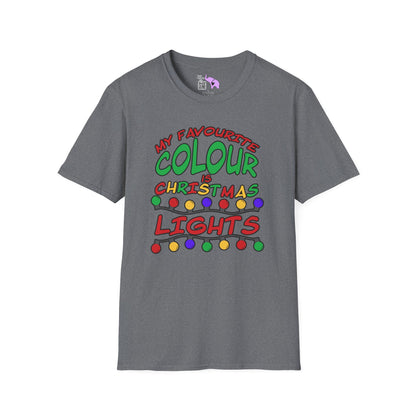 My Favourite Colour Is Christmas Lights  Adult T-shirt