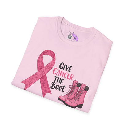 Give Cancer The Boot Adult T-shirt