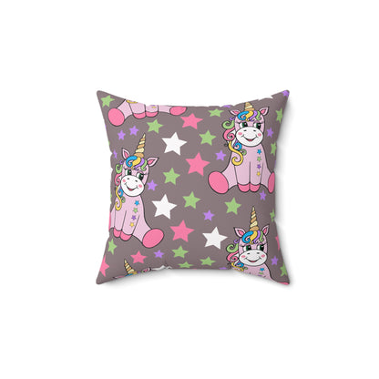 Stardust Unicorn Dreams Throw Pillow