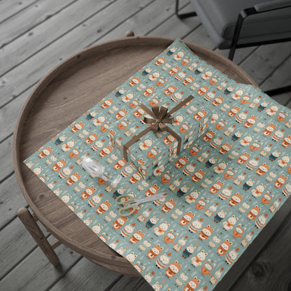 Snowy Bear Magic Wrapping Paper