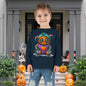 Patchwork Pumpkin Heart Toddler Long Sleeve Tee