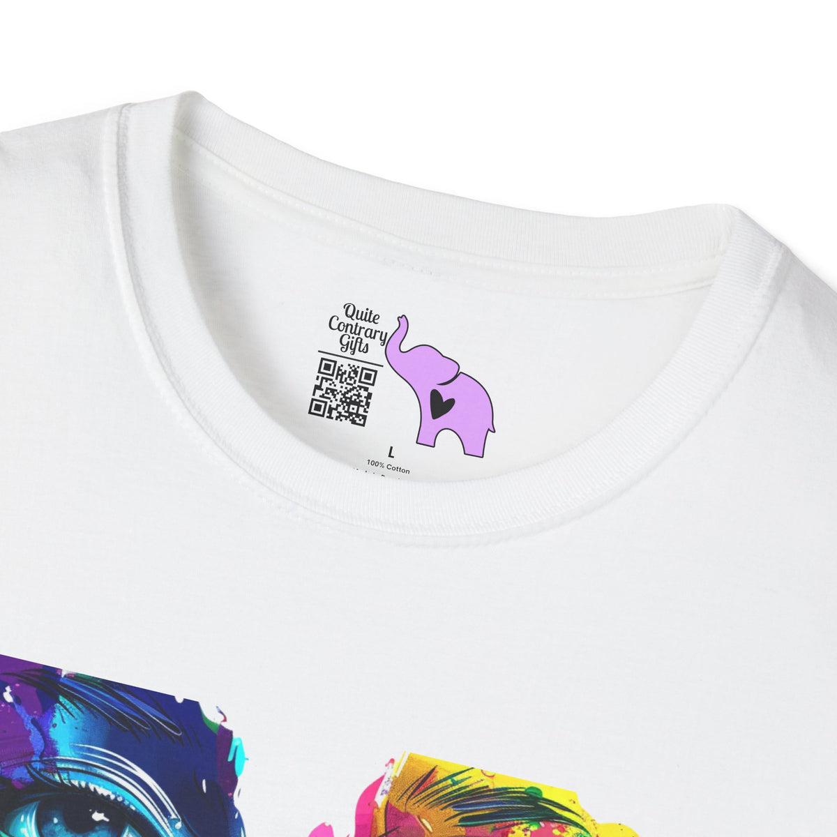 Colorful Face Adult T-shirt