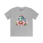 Adorable Baby Dinosaur Kids Softstyle Tee