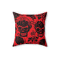 Crimson Masquerade Throw Pillow
