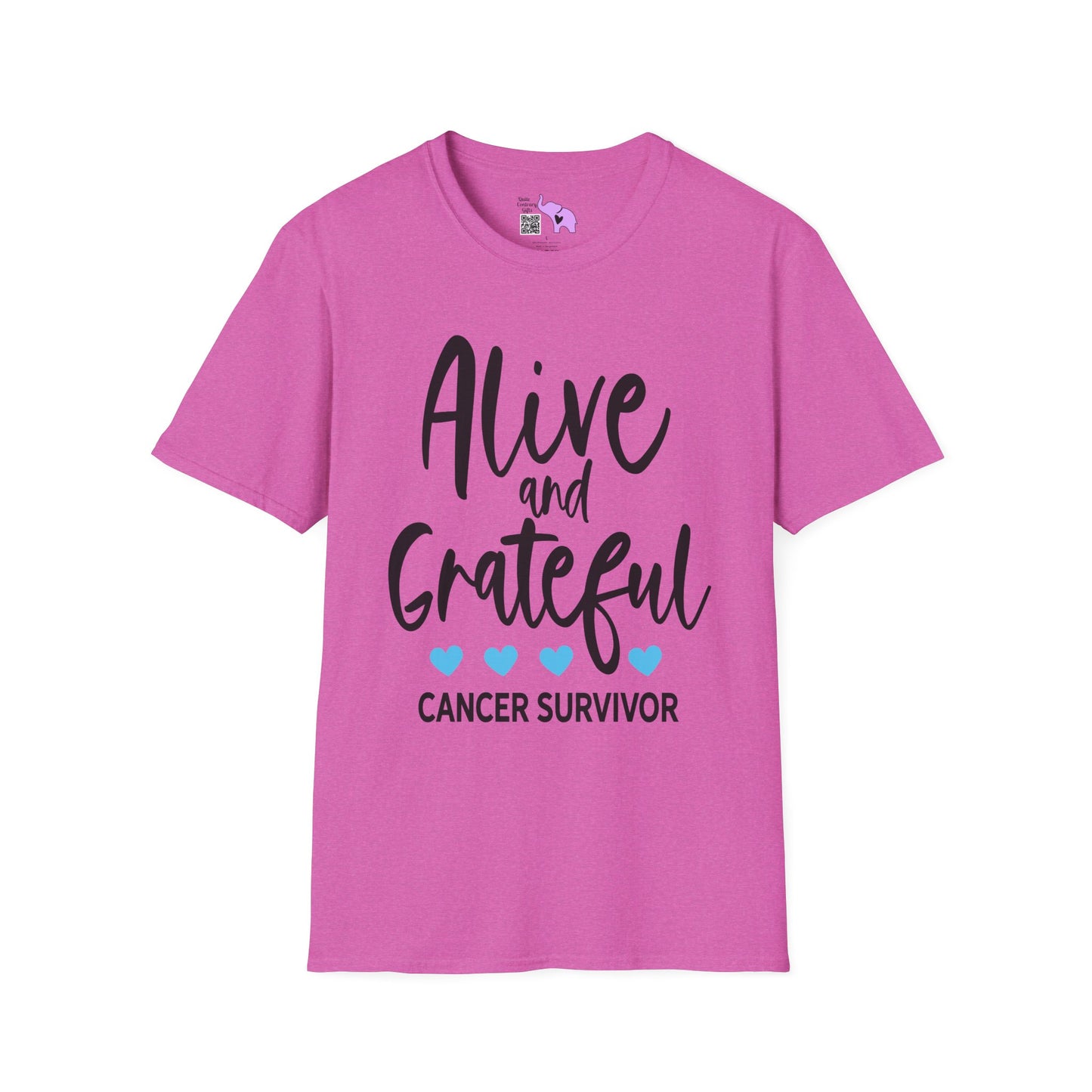 Alive & Grateful Cancer Survivor Adult T-shirt