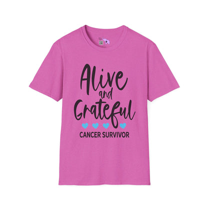 Alive & Grateful Cancer Survivor Adult T-shirt