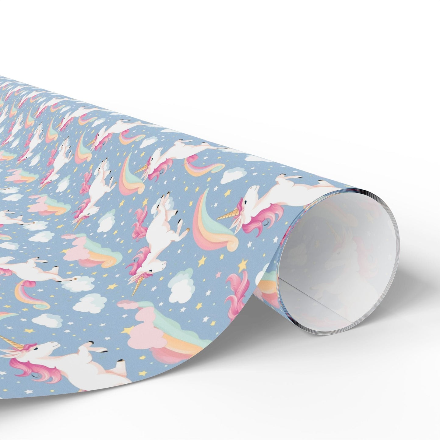 Snuggle Sky Unicorns Wrapping Paper