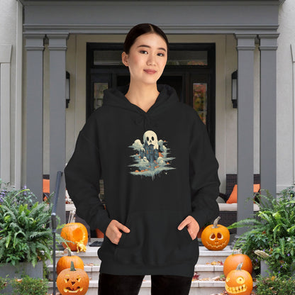 Creepy Ghost 14 Heavy Blend™ Hooded Sweatshirt