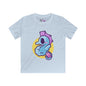 Cute Seahorse (Blue) Kids Softstyle Tee