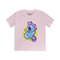Cute Seahorse (Blue) Kids Softstyle Tee