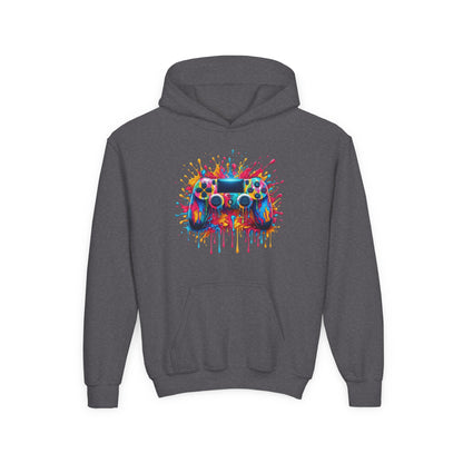 Colorful Game Controller Youth Hoodie