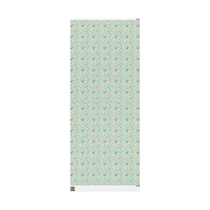 Aquamarine Sharks Wrapping Paper