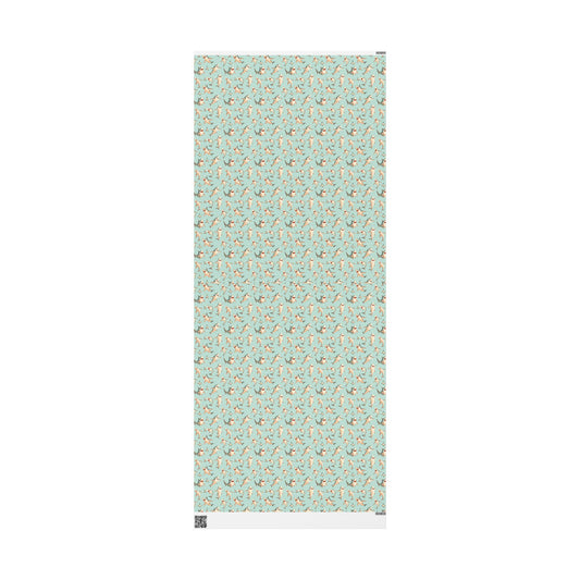 Aquamarine Sharks Wrapping Paper