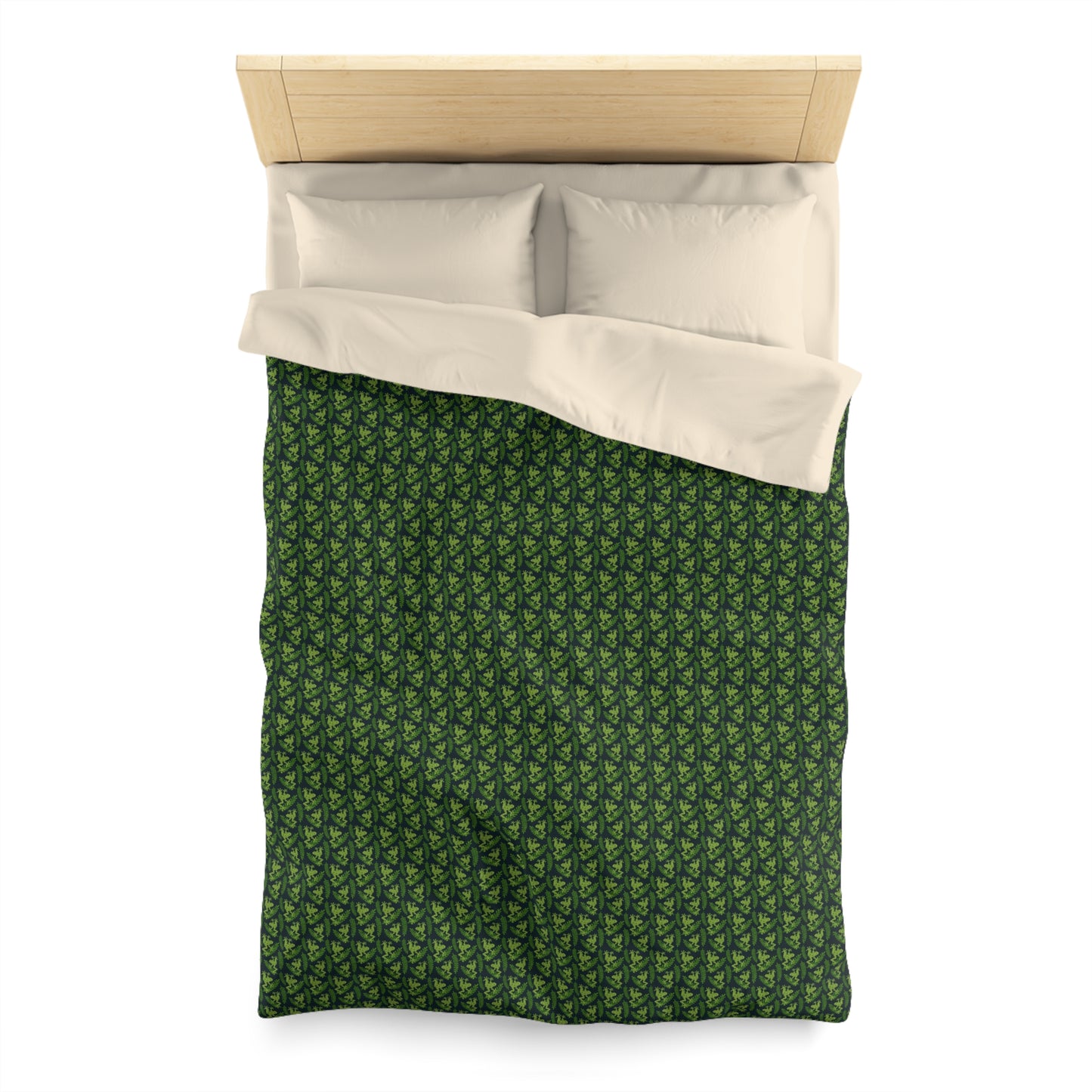 Emerald Canopy Frogs Microfiber Duvet Cover