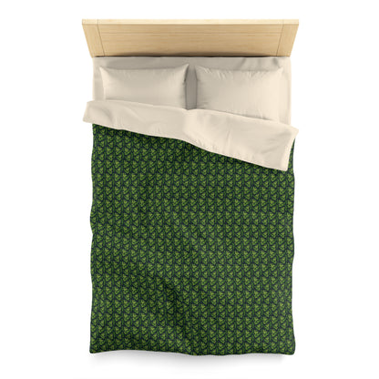 Emerald Canopy Frogs Microfiber Duvet Cover