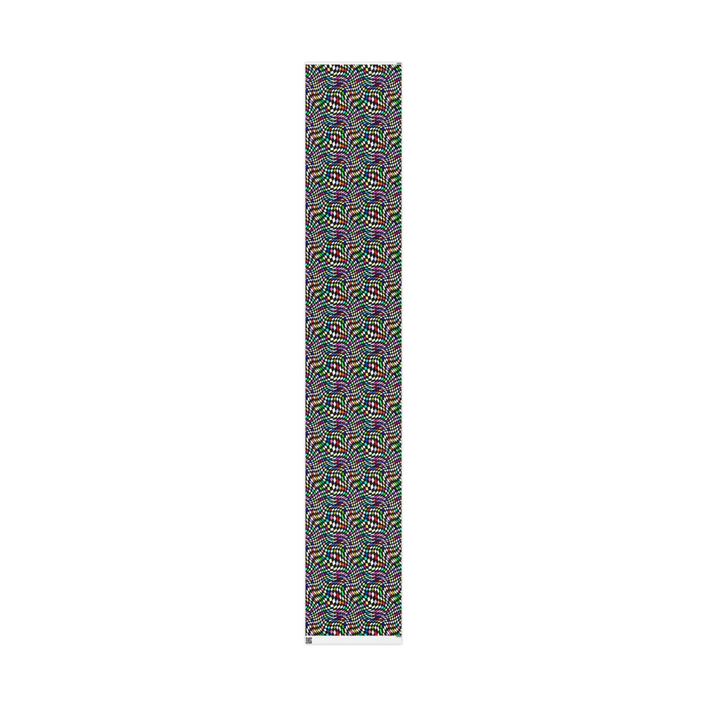 Warped Colorful Checkered Wrapping Paper