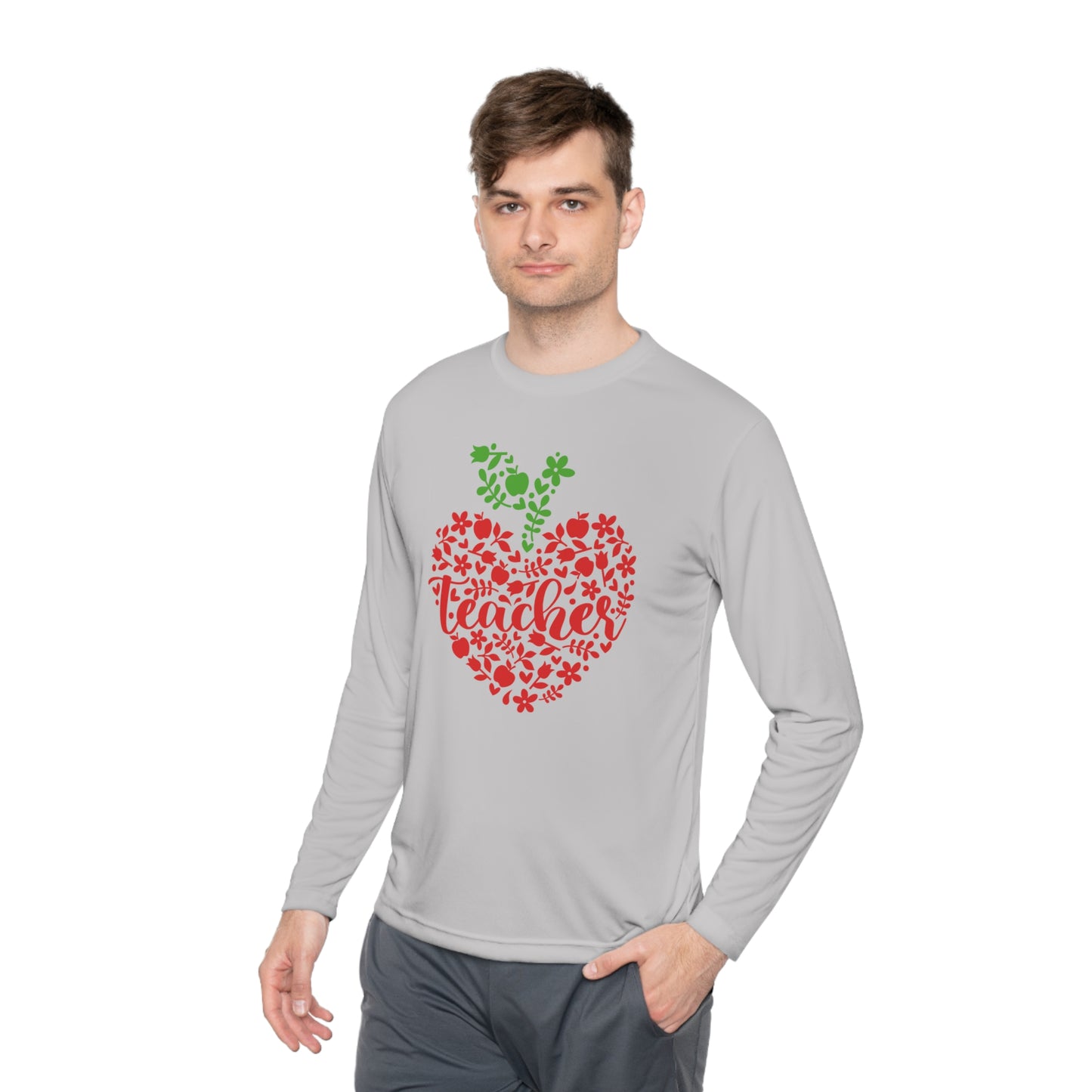 Teacher Heart 1 Adult Long Sleeve Tee