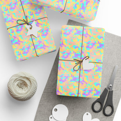 Dreamsicle Camo Wrapping Paper