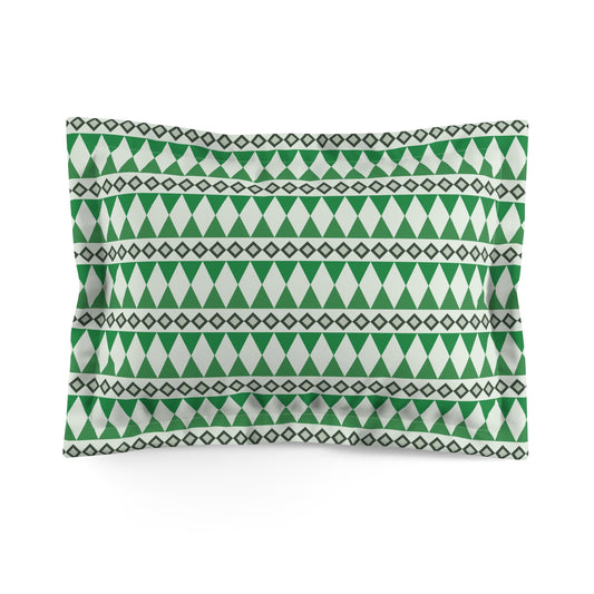 Moss Cairn Stripes Microfiber Pillow Sham