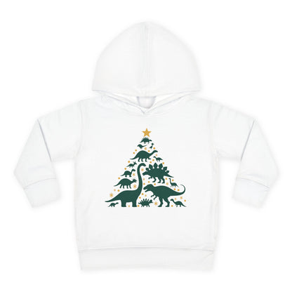 Dinosaur Christmas Tree Toddler Hoodie