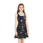 Amethyst & Lime Fracture Girls' Sleeveless Sundress