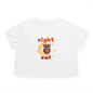 NIght Owl Women's Flowy Cropped Tee