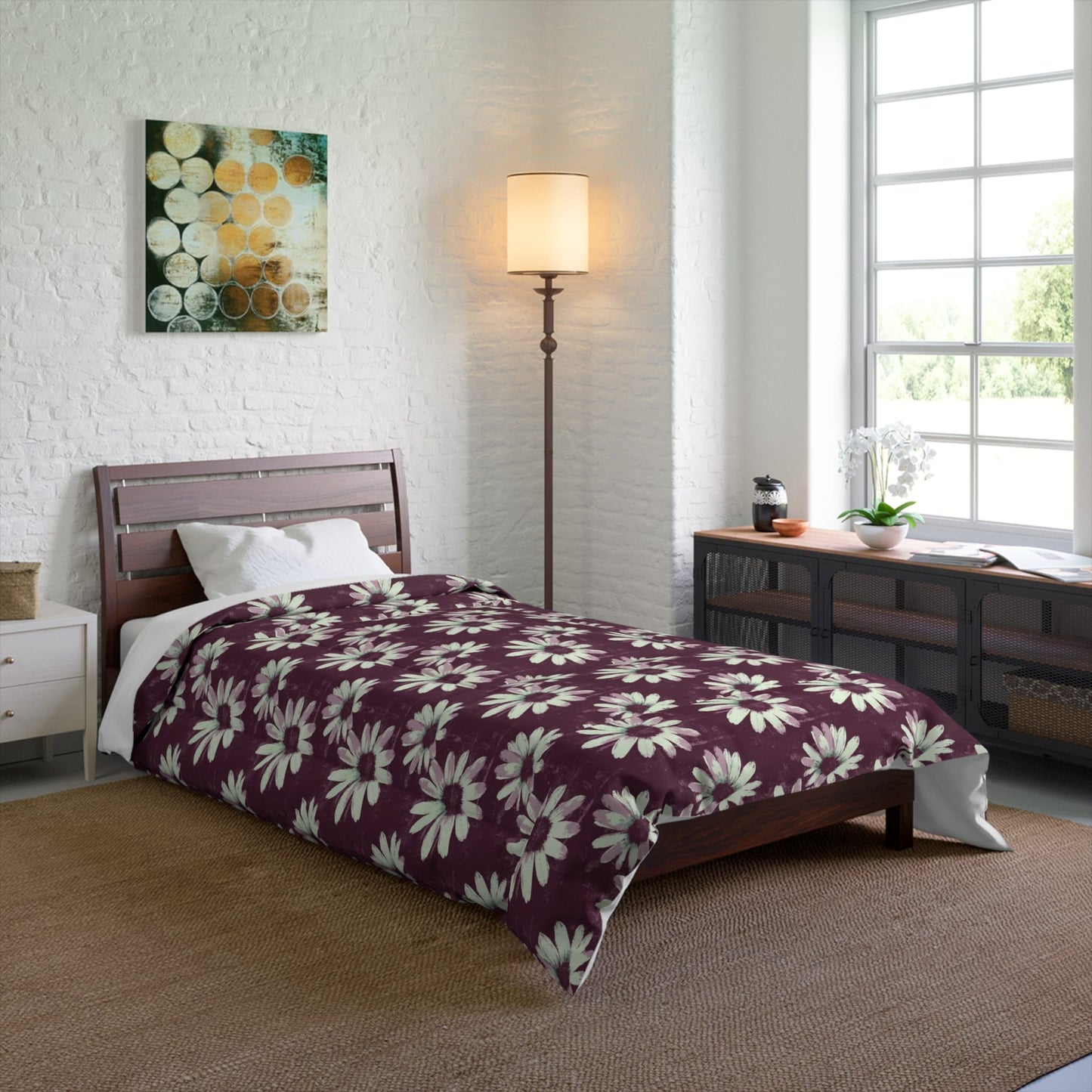 Purple Tide Petals Comforter