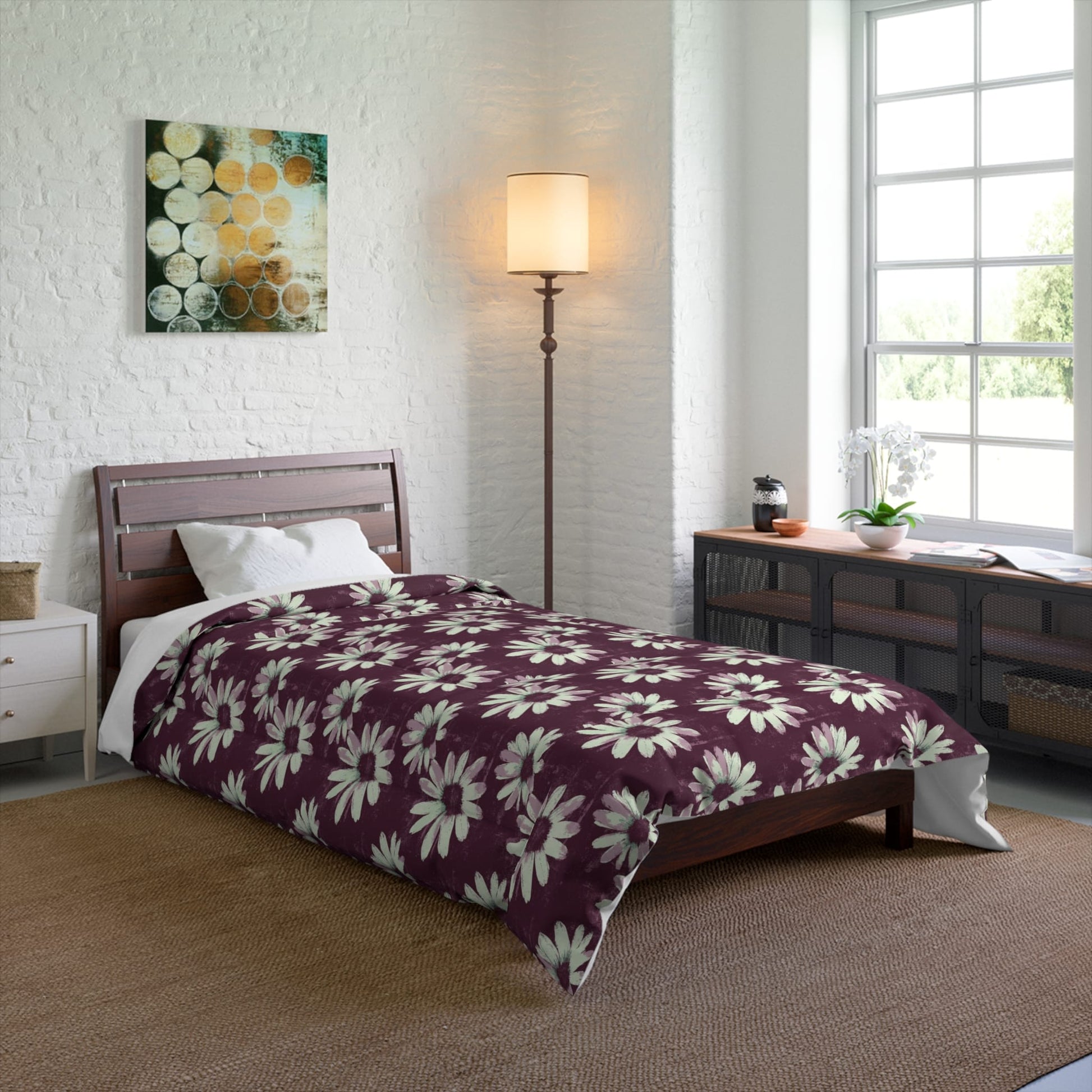 Purple Tide Petals Comforter